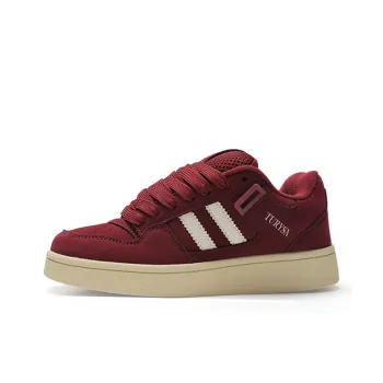 ABCYLM Slip Resistant Cushioning Impact Resistance Abrasion Resistant Low Top Skateboard Shoes Unisex Ancora Red
