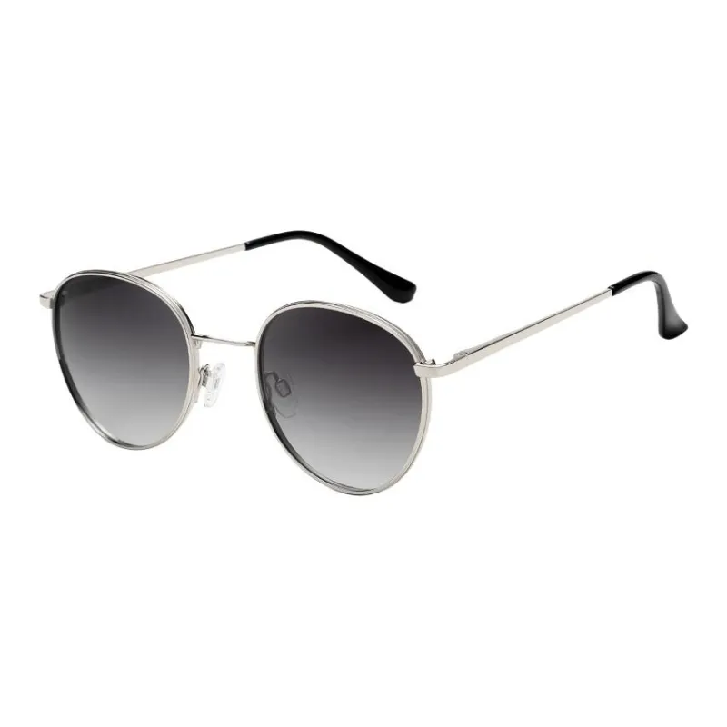 JEANSWEST Metal Irregular Shape Sunglasses Unisex Black Gunmetal Silver Gold Coffee-3