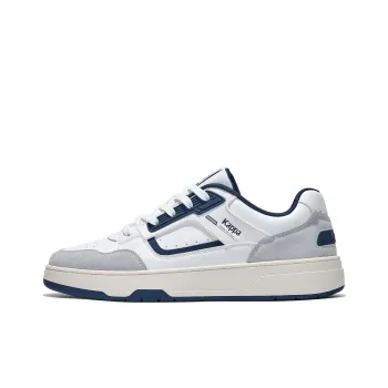 Kappa Back to Back Anti Slip Wear Resistant Low Top Skateboard Shoes Unisex Blue White