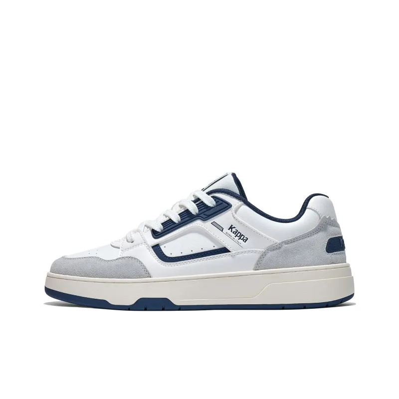 Kappa Back to Back Anti Slip Wear Resistant Low Top Skateboard Shoes Unisex Blue White-0