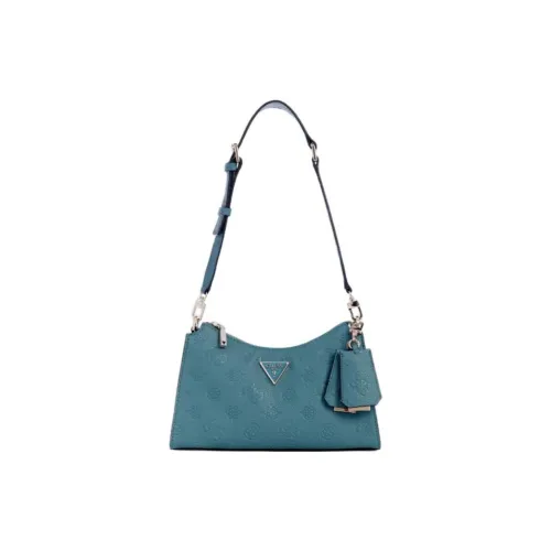 GUESS Artificial Leather Handbag, Shoulder Bag Women's Blue