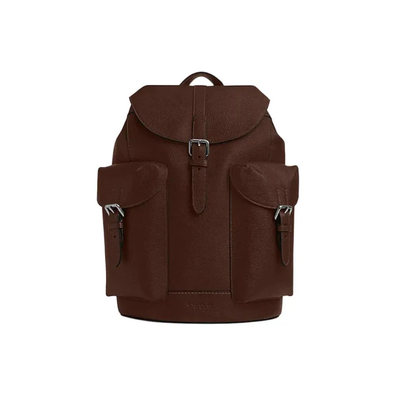 COACH Cow Leather With Fabric Backpack Tubas Men's Maple Leaf-0