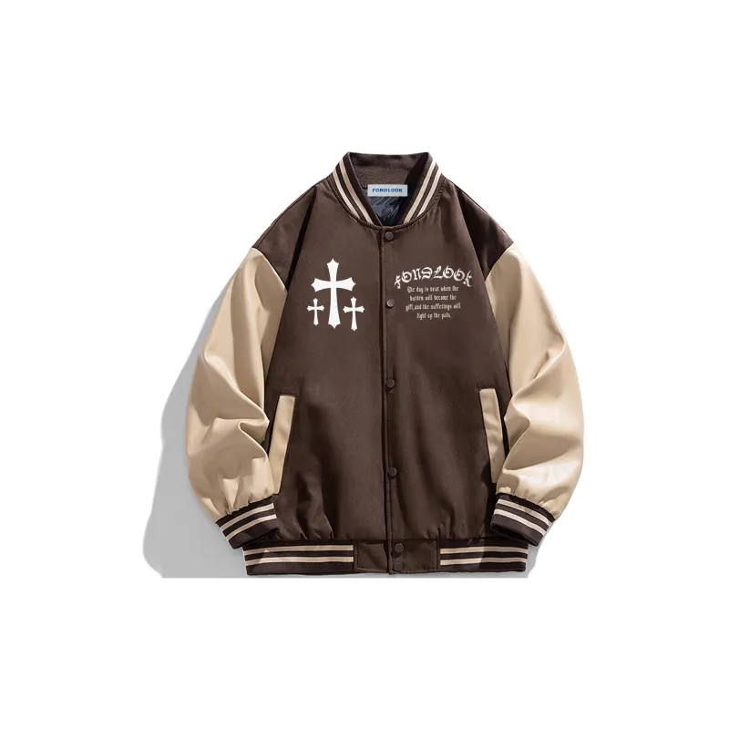 FONDLOOK Baseball Jacket Unisex-6