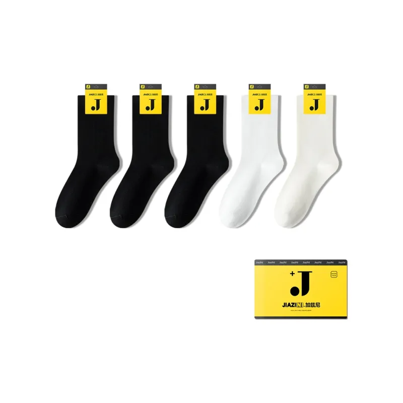 JIAZINI Mid Calf Socks Women's 5 Pack-0