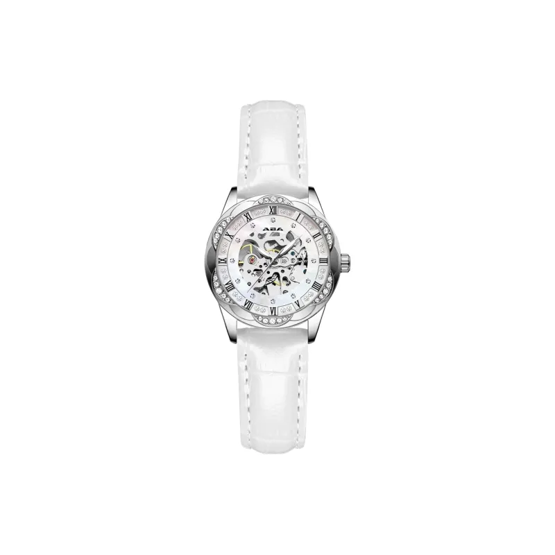 ABA Automatic Mechanical Movement Watch Women's Watch White Dial-0