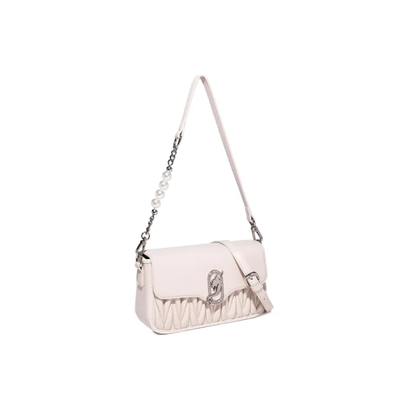 Disney Mickey Series PU Shoulder Bag Women's Ecru/Night Black/Ice Gray Blue-6