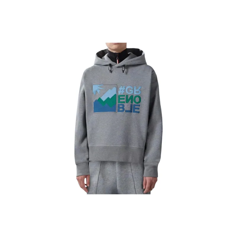 Moncler Sweatshirts Men Gray-1