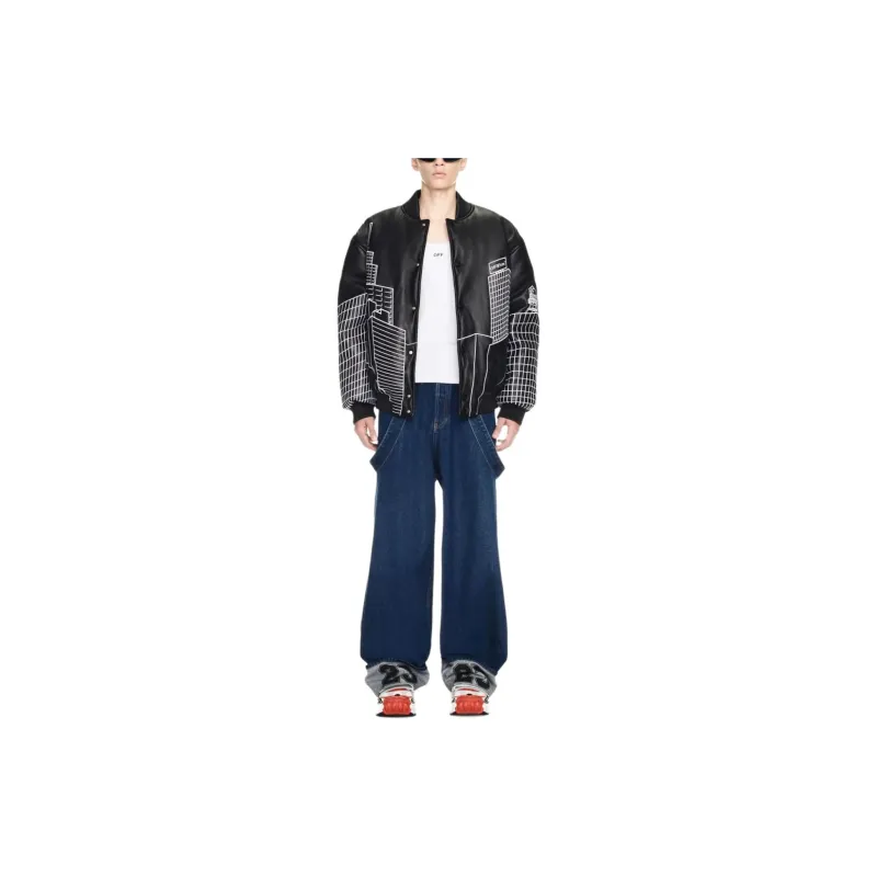 OFF-WHITE 90s Braces-detail Straight-leg Jeans-1