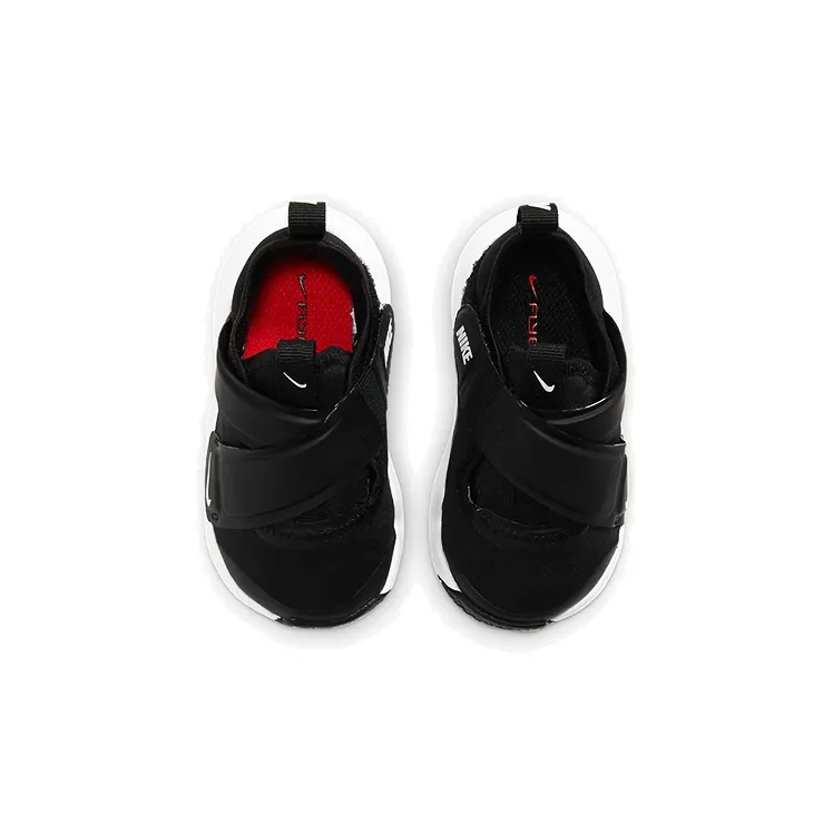 Nike Flex Advance Slip Resistant Cushioning Abrasion Resistant Low Top Running Shoes Black White Infant And Toddler-3