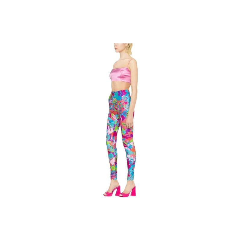 VERSACE X Dua Lipa Floral Summer Leggings-1