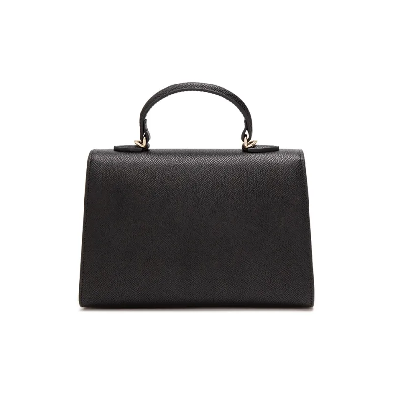 ELLE Cow Leather Kelly Bag Small Square Handbag Medium Size Women's Multicolor-2