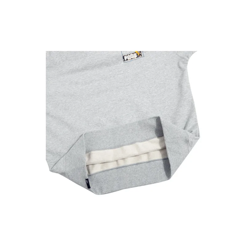 PUMA Sweatshirts Men Light Gray-5