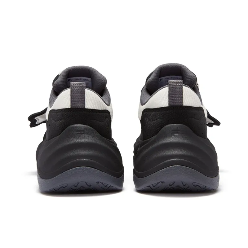 FILA FUSION STARFISH II Starfish 2 Wear Resistant Low Top Casual Shoes Women's Black Milk White-4