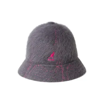 KANGOL Acrylic Bucket Hats Unisex Gray/White/Black