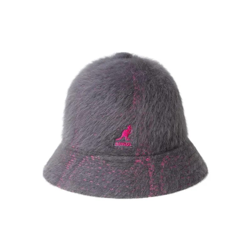 KANGOL Acrylic Bucket Hats Unisex Gray/White/Black-0