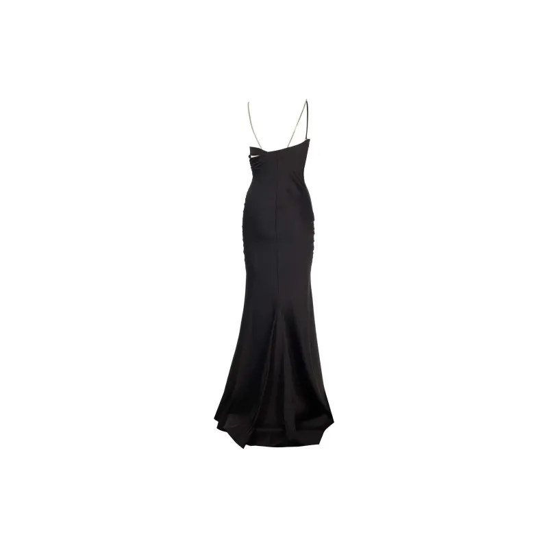 The Attico Cut Out Detailed Flared Sleeveless Dress-1