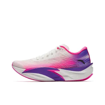 Anta C202 6.0 Cushioning Coverage Rebound Low Top Marathon Running Shoes Women's White Pink Purple