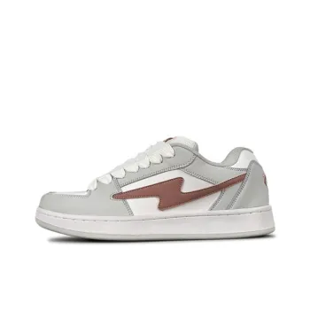 OBWA Anti Slip Wear Resistant Lightweight Breathable Height Increasing Low Top Skateboard Shoes Women's Lover's Red