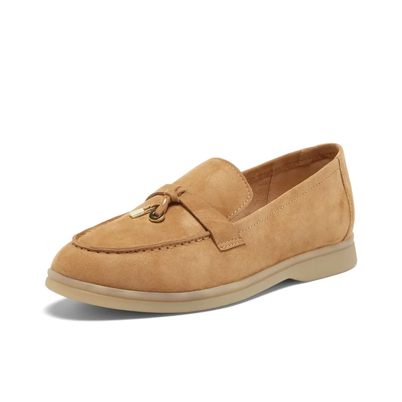 BASTO Loafers Women's Ecru/Camel/Light Apricot-1