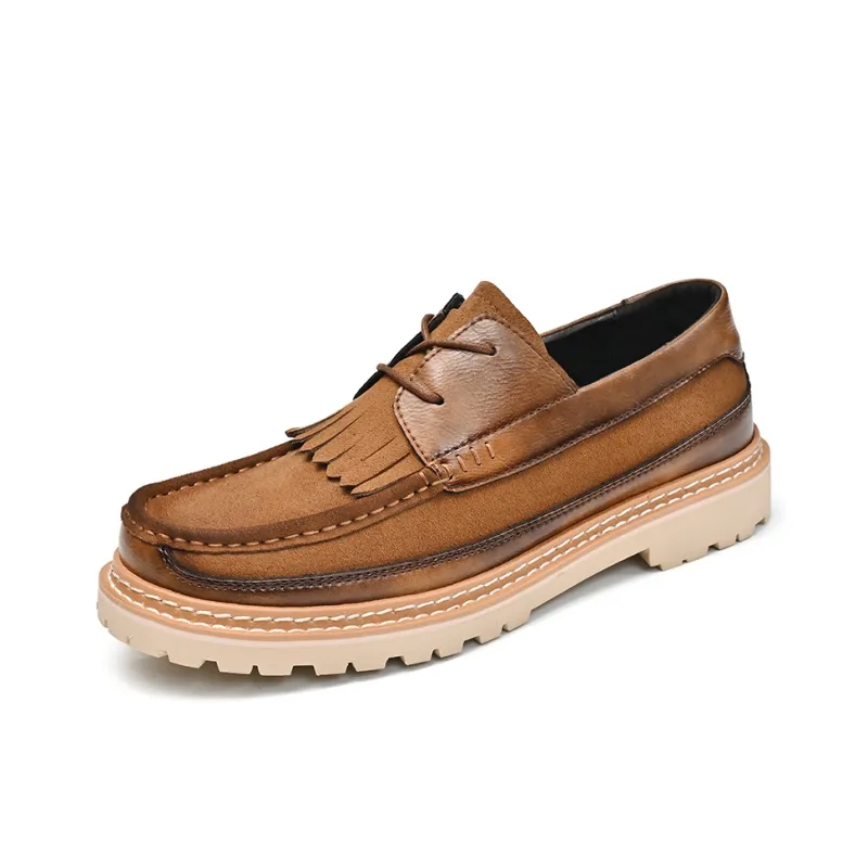 Season Ram Men's Casual Shoes Men Low Top Black/Brown-5
