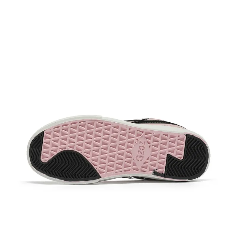 GZOZ Anti Slip Wear Resistant Low Top Skateboard Shoes Women's Skin Pink-5