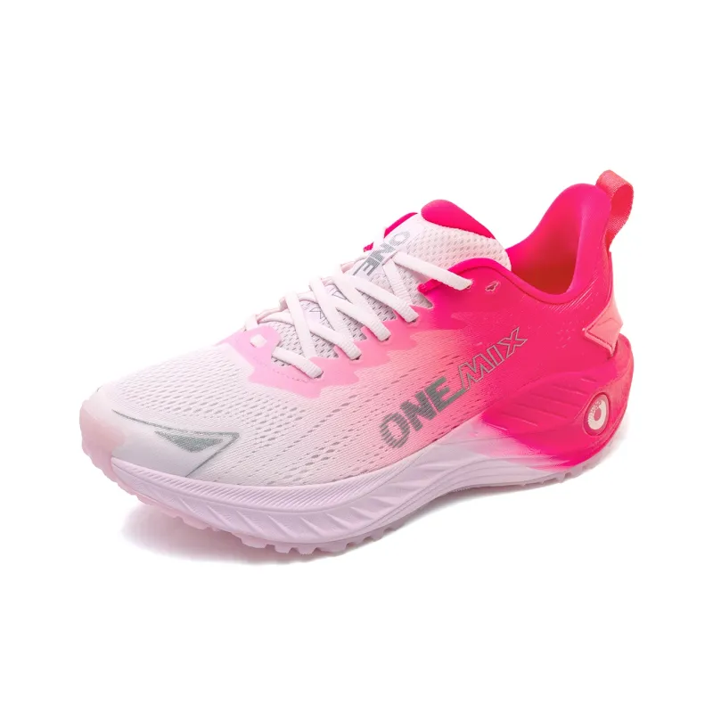 ONEMIX Moisture Wicking, Breathable, Quick Dry Low Top Running Shoes Unisex Bubble Pink-1