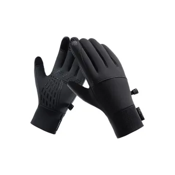 Yamaichi Maru Polyester+Silicone+Conductive Fiber+Soft Warm Velvet Gloves Men's