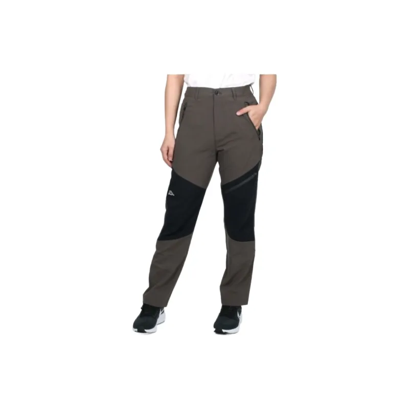 Kappa Knitted Sports Pants Unisex Army Green Black White-5