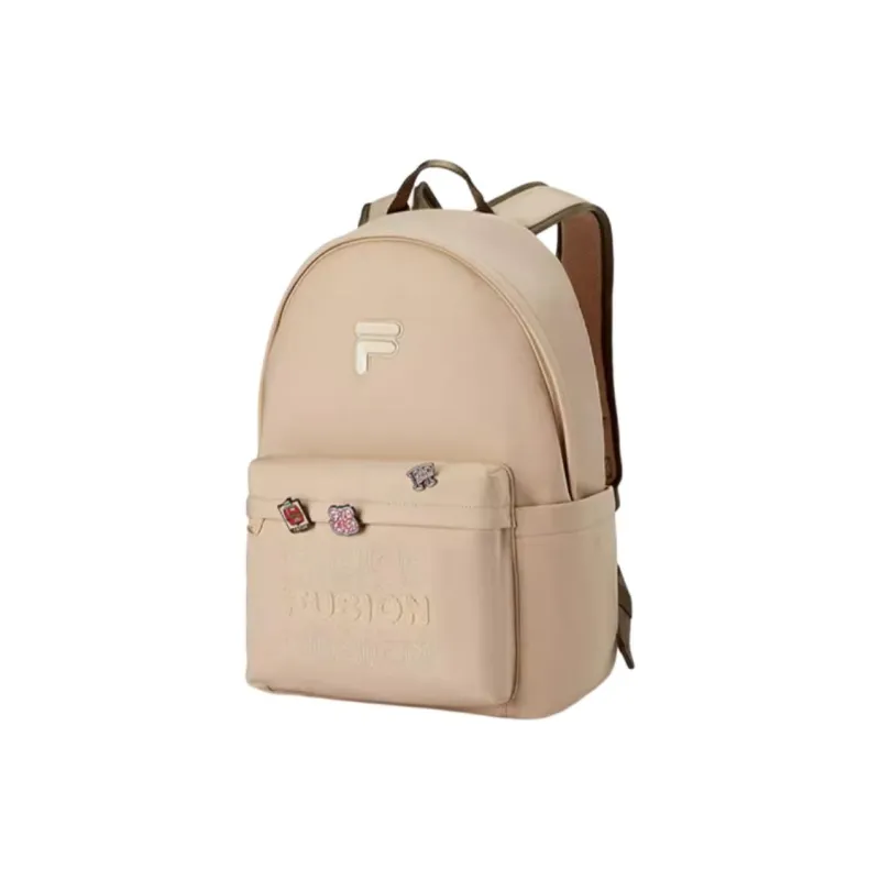 FILA FUSION Fabric Backpack Extra Small Unisex Light Brown Gray-1