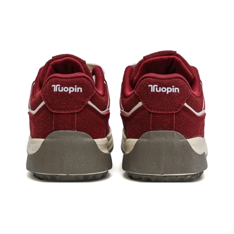 TUOPIN Anti-Slip Wear-Resistant Low-Top Skateboard Shoes Women's Beige-10
