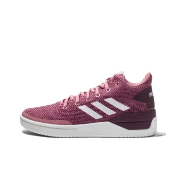 Adidas NEO Anti-Slip Wear-Resistant Mid-Top Skateboard Shoes Women's Red