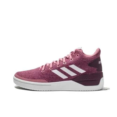 Adidas NEO Skateboard Shoes Women's Mid-Top Red