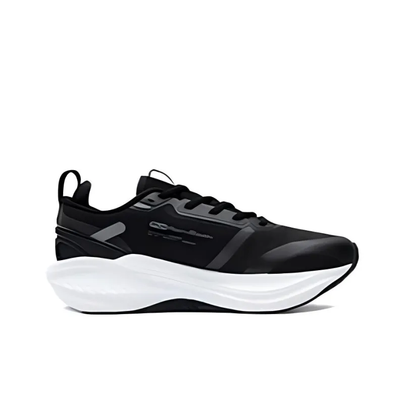 361° Foam Explosion 4.0 Wear Resistant Slip Resistant Low Top Sprint Running Shoes Men's Black White-1