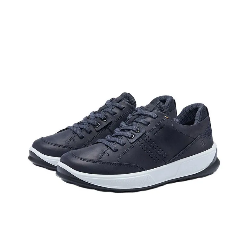 Ecco Low Top Casual Shoes Men's Marine Blue-3