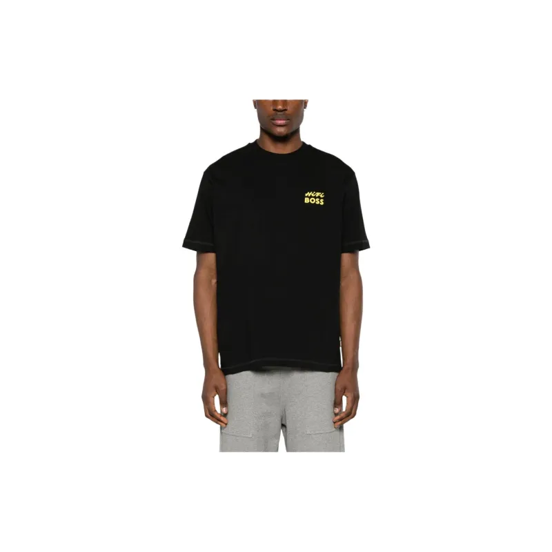 HUGO BOSS T Shirts Men Black-2