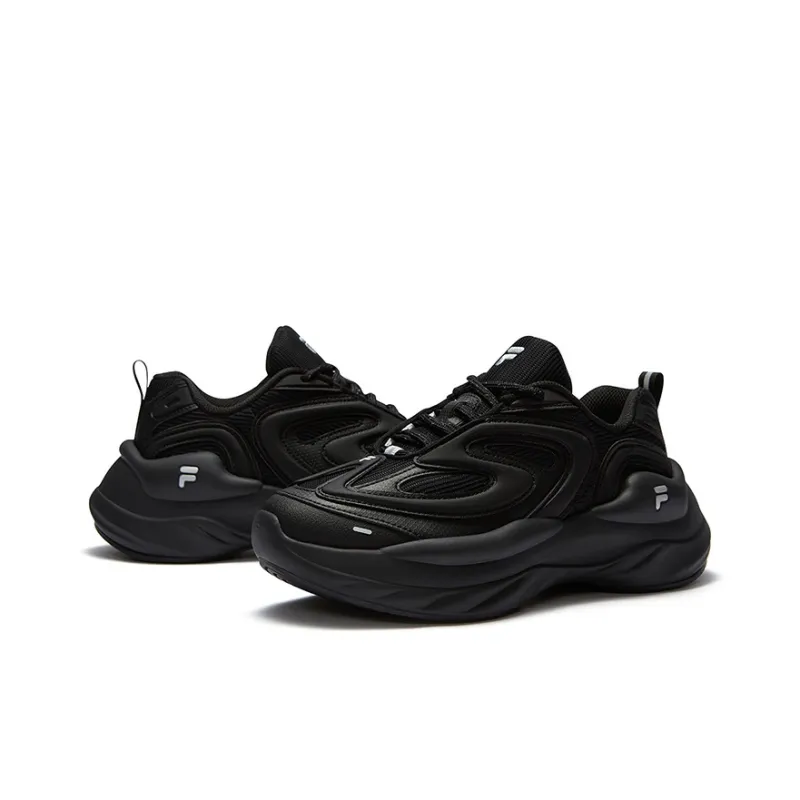 FILA FUSION BUZZARD Meteor Shoes Durable Coverage Moisture Wicking Low Top Casual Shoes Women's Black-3
