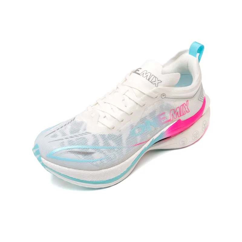 ONEMIX Low Top Marathon Running Shoes Unisex Rose Shadow Red-3