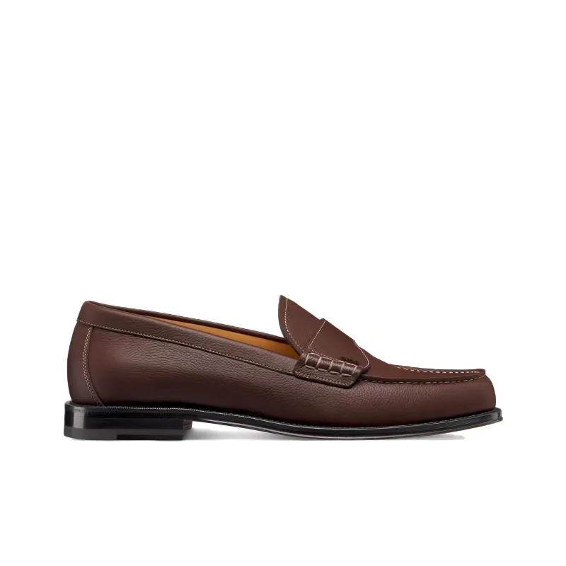DIOR Granville Loafers Men's Red Brown-1