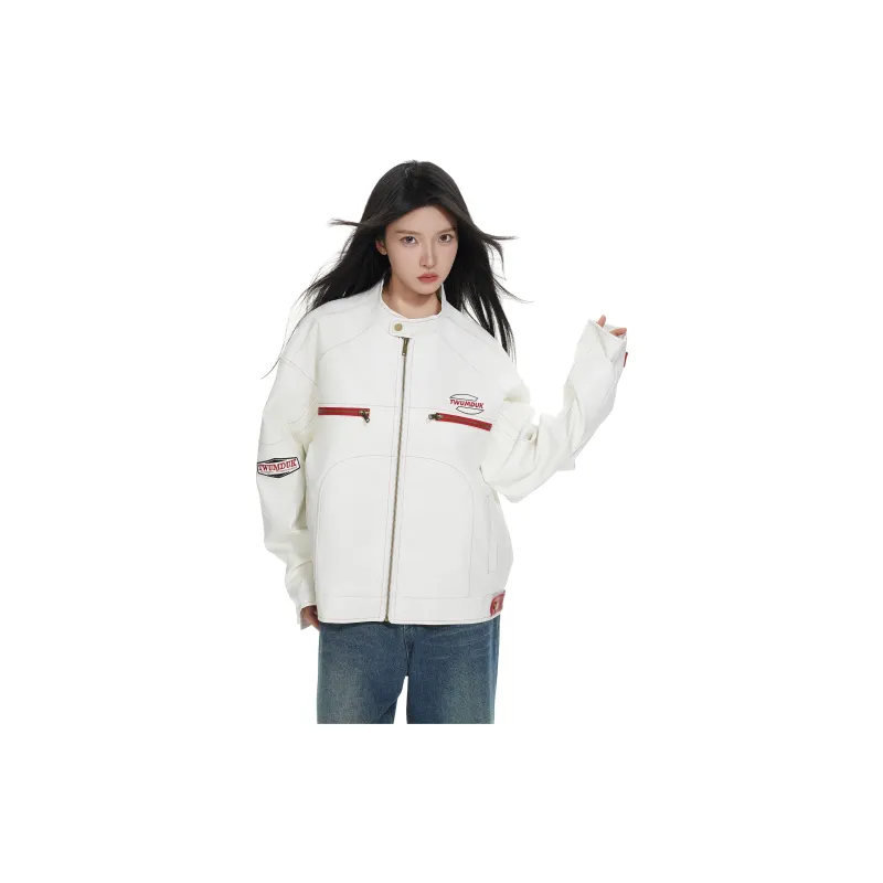 TESTUNG Jackets Unisex White-9