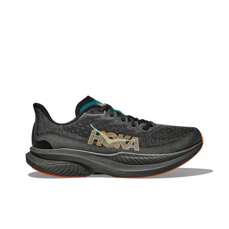 HOKA ONE ONE MACH 6 Anti Slip Wear Resistant Low Top Running Shoes Men's Black-1