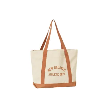 New Balance Canvas Bag, Tote Bag, Shopping Bag, Handbag Regular Unisex Walnut Wood