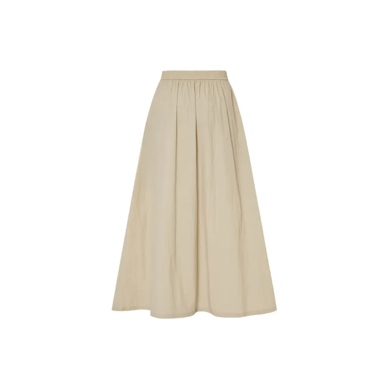 MOCO Casual Long Skirts Women's Sandy Shell-1