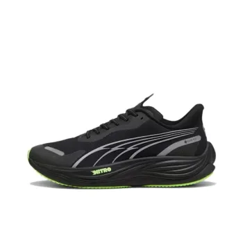 PUMA Velocity Nitro 3 Anti Slip Wear Resistant Low Top Running Shoes Men's Black