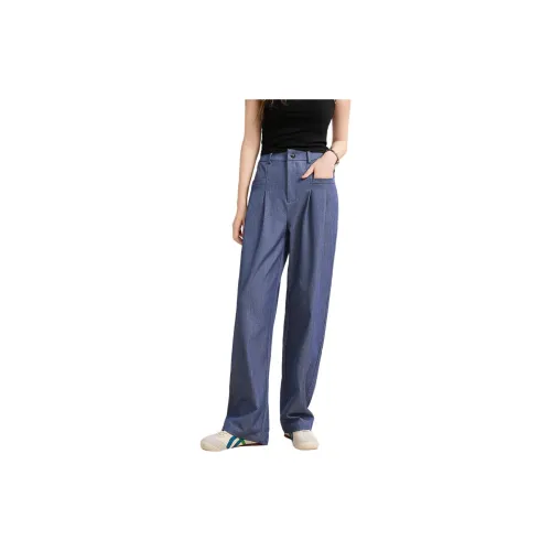 Juden Choi Casual Pants Women's Aqua Blue