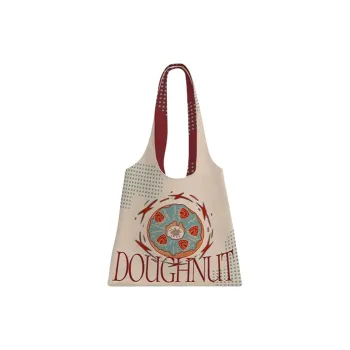 AOSONG Suede Tech Fabric Shoulder Bag Unisex Donut-shaped Satchel