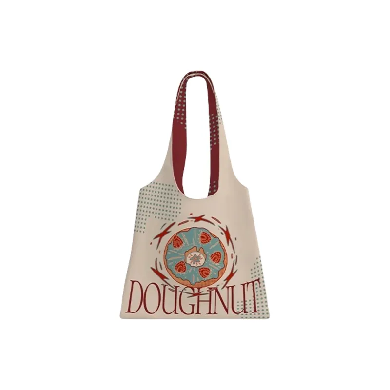 AOSONG Suede Tech Fabric Shoulder Bag Unisex Donut-shaped Satchel-0