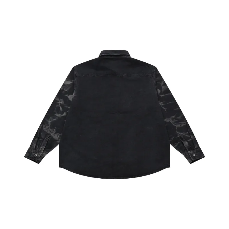 PAULASARA Denim Jacket Unisex Dark Gray-1