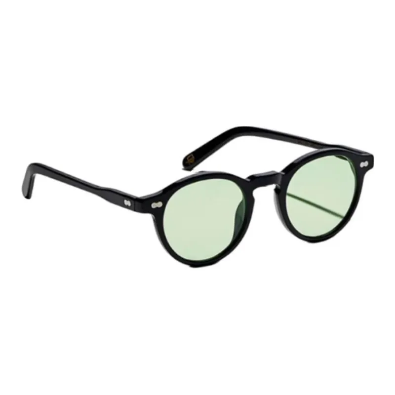 MOSCOT Acetate Round Sunglasses Unisex Black-2