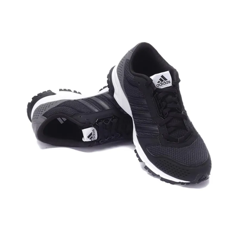 Adidas Marathon 10 Anti Slip Wear Resistant Low Top Casual Running Shoes Men's Black Gray-2