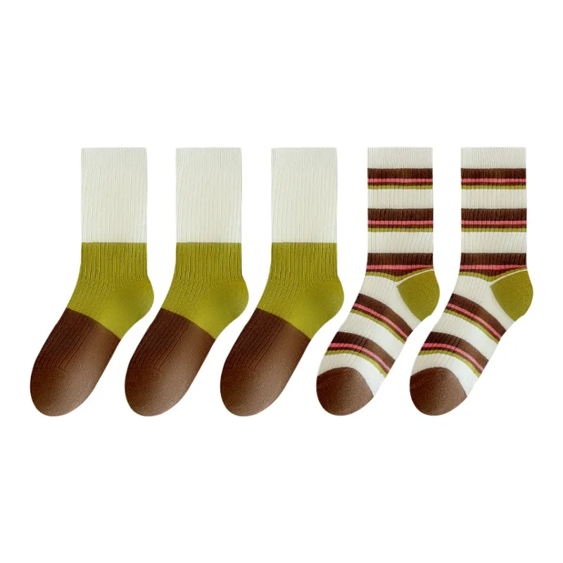 ROBINHOOD Mid Calf Socks Women's 5 Pack-4